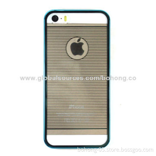 Plating case for iPhone 5s, transparent PC with plating pattern